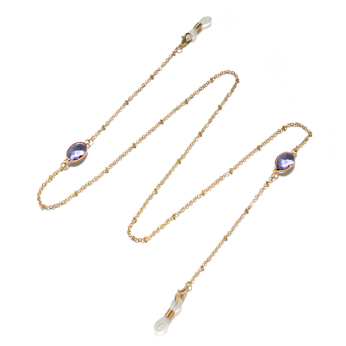 Eleganter mit Edelsteinen verzierter Brillenhalter Brehn