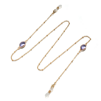 Eleganter mit Edelsteinen verzierter Brillenhalter Brehn