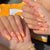 Kunstnagelset mit floralen Acrylverzierungen Brehn