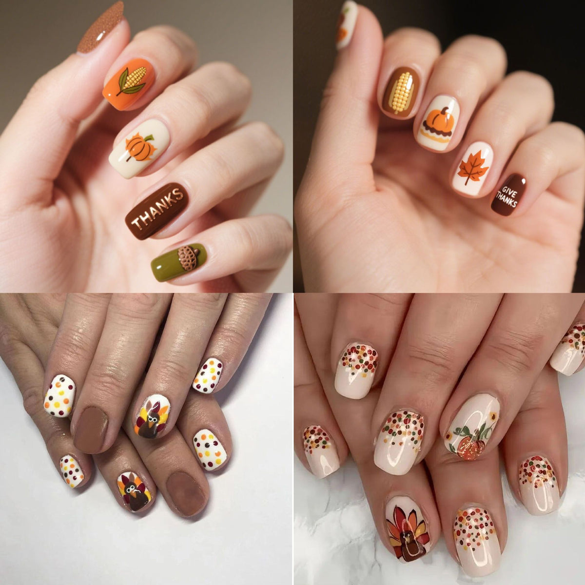 Saisonales Themen-Nagelkunst Brehn
