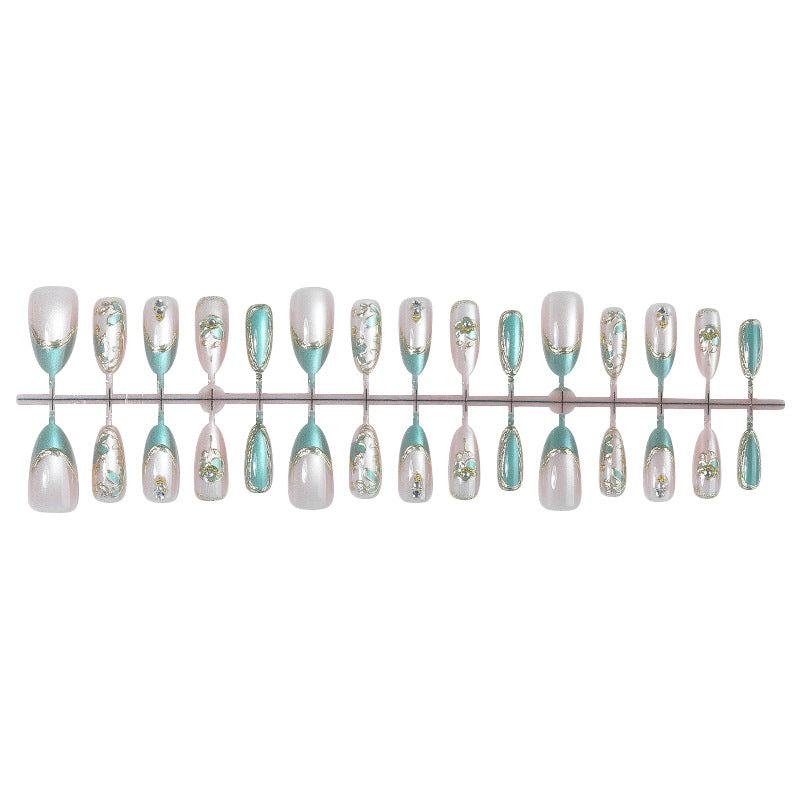 Dekoratives Floral Art Press-On Nail Set Brehn