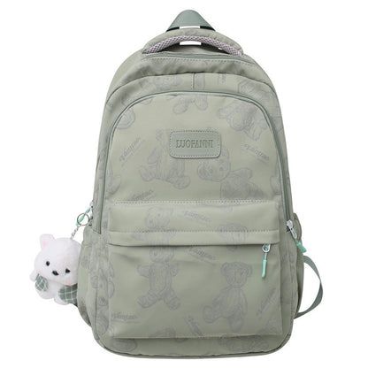 Rucksack Aus Strapazierfähigem Nylon Mit Süßem Bärenmuster Brehn