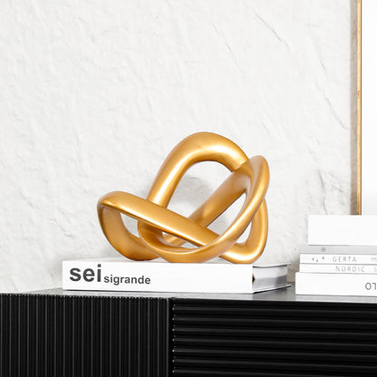 Moderne Skulpturale Dekorative Knoten Skulptur