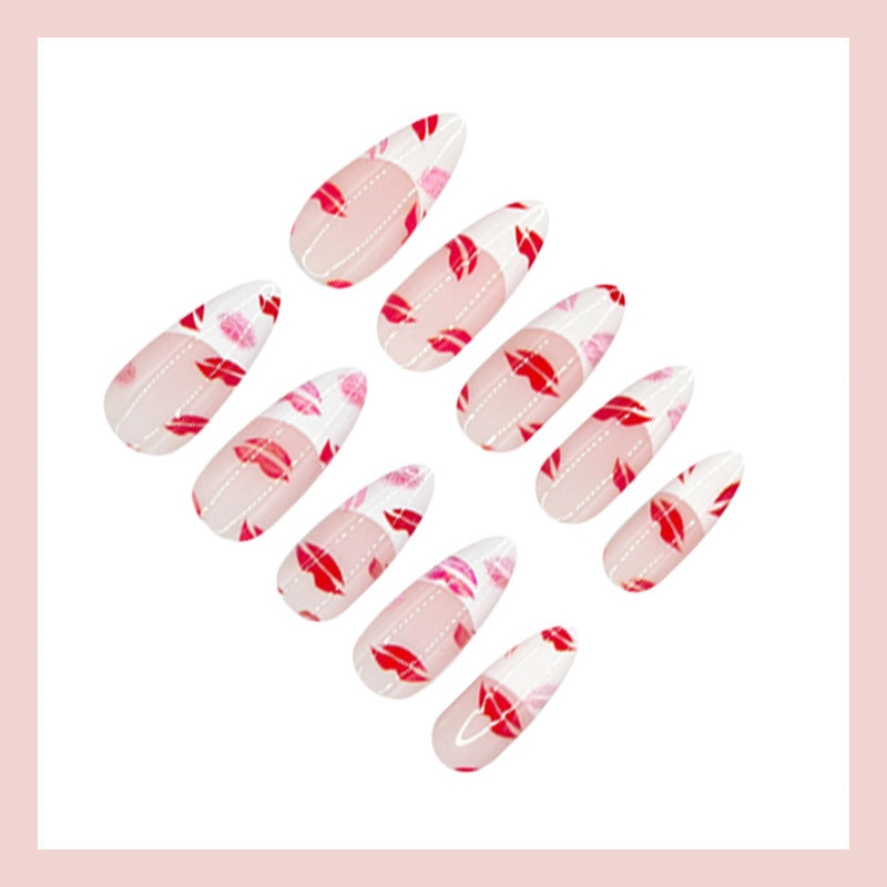 Nagelkunstset mit verführerischem Lippen-Design Brehn