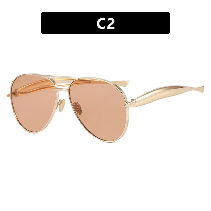 Damen Piloten-Sonnenbrille mit eleganten Akzenten und schützendem UV-Filter Brehn