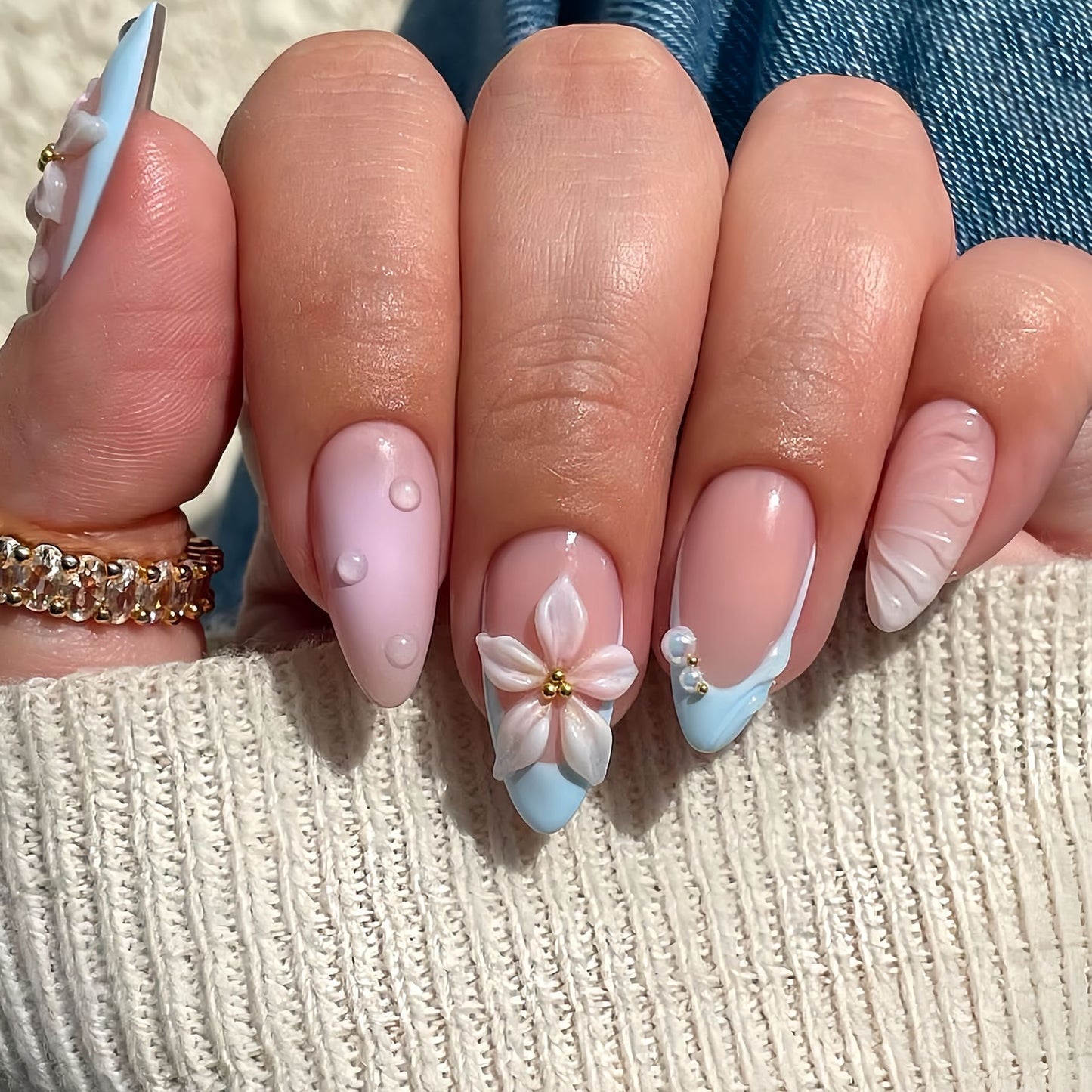 Künstlerische 3D Blumennagelverstärkungen Brehn