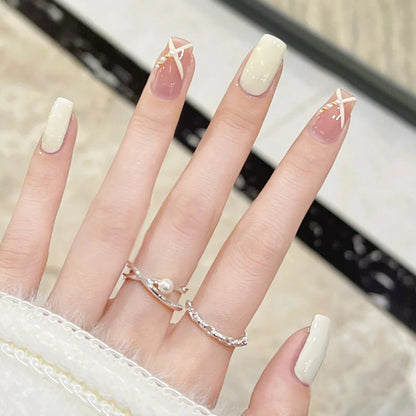 Eleganter Druck-Nagel-Set