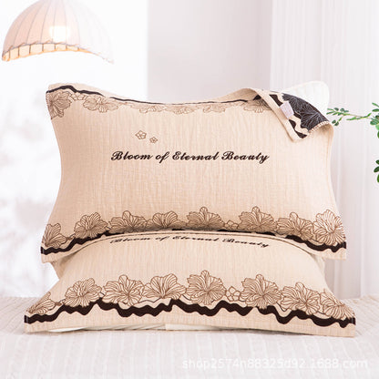 Damen Kissenbezug mit filigranem Blumenmotiv Brehn