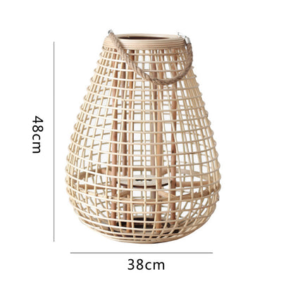 Dekorative Rattan-Laterne Brehn