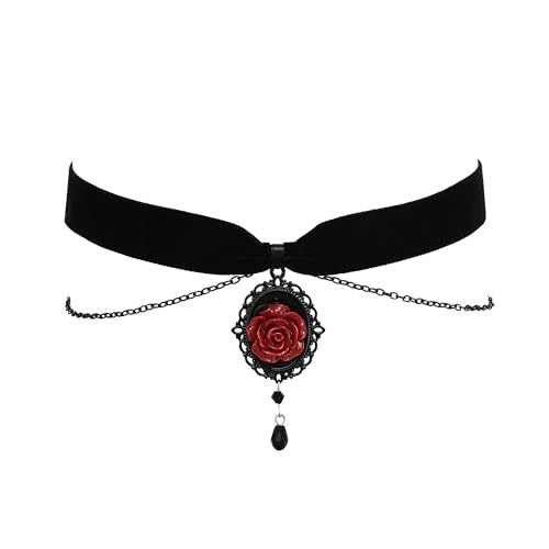 Floral Satin Cord Choker Brehn