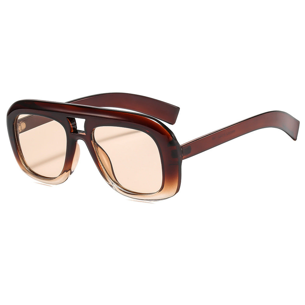 Übergroße moderne rechteckige Sonnenbrille Brehn