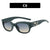 Damen stylische Sonnenbrille mit robustem Rahmen und UV-Schutz Brehn