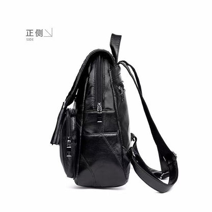 Frauen Elegante Leder Rucksack Brehn