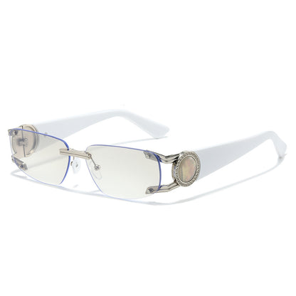 Stylische Minimalistische Rechteckige Sonnenbrille Brehn