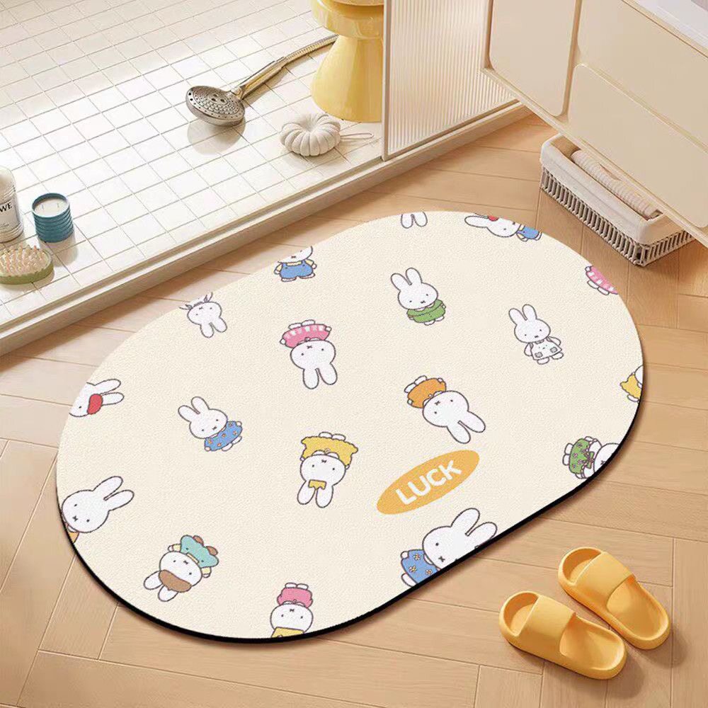Cartoon Bunny Saugnapf Badematte Brehn