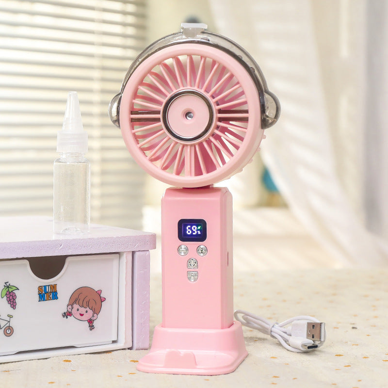 Frauen Tragbarer Wasserbesprüher Ventilator mit Digitalsteuerung Brehn