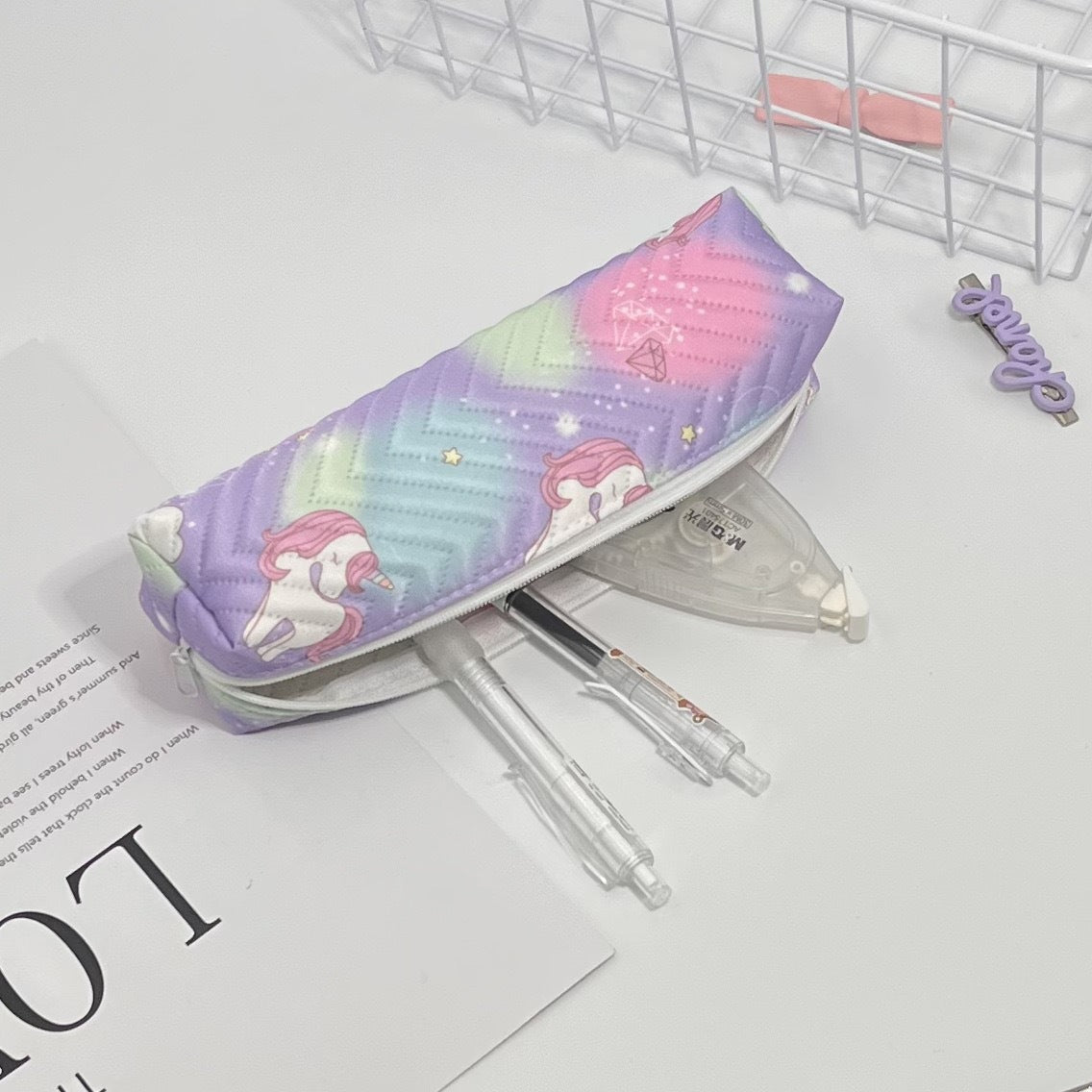 Süße Einhorn Design Federmäppchen Brehn