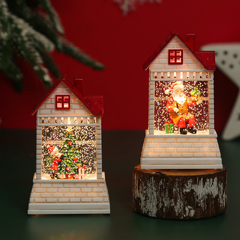 Beleuchtetes Weihnachtsdorf mit beweglichen Figuren Brehn