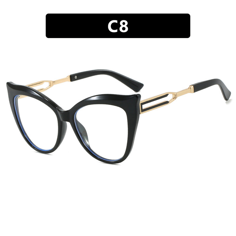 Damen cat-eye Brille mit elegantem Metallrahmen Brehn