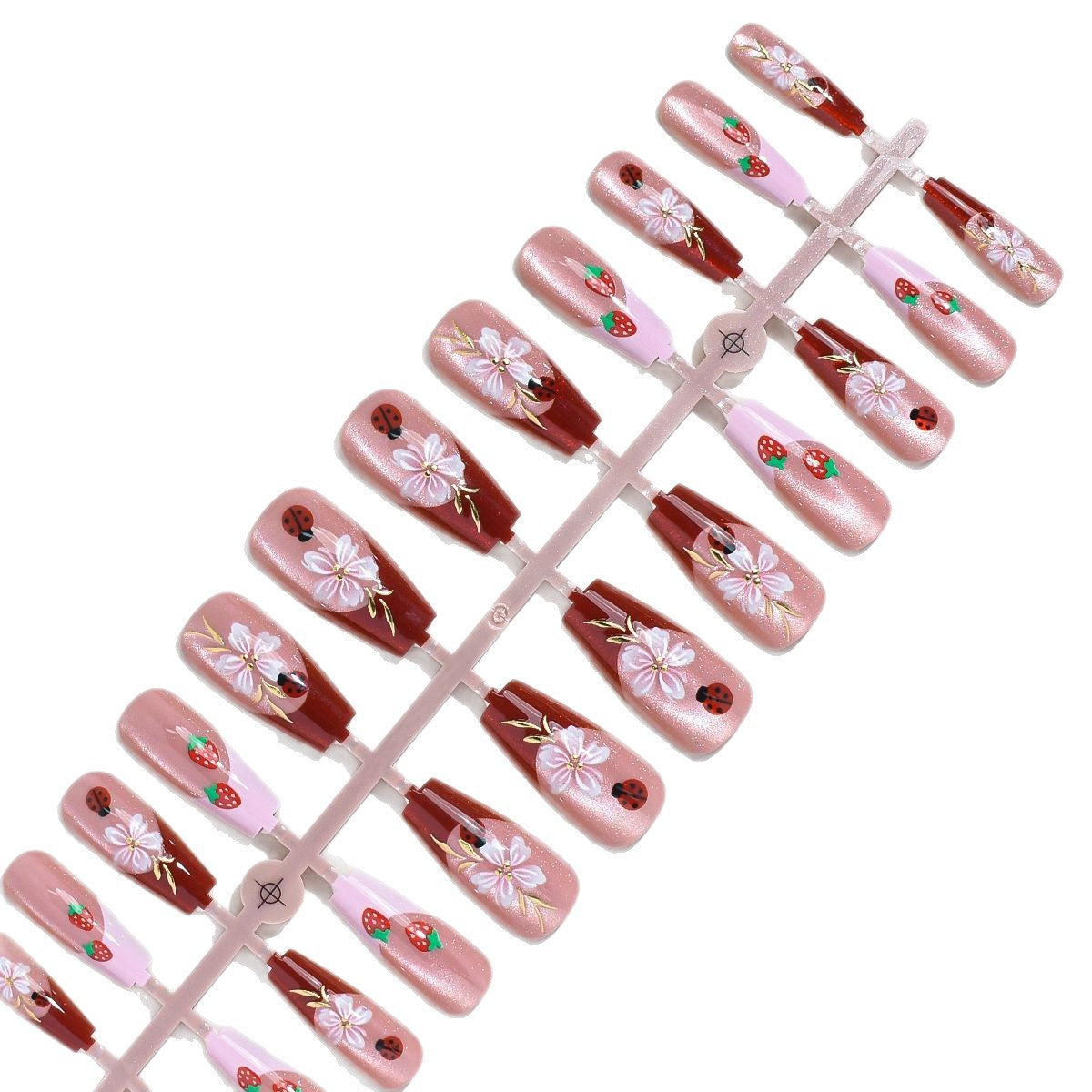 Floral Art Press-On Nail Set Brehn