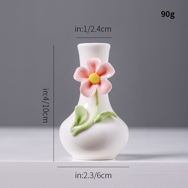 Florale Keramikvase