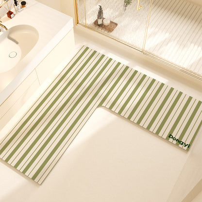 L-förmige weiche Badeteppich Brehn