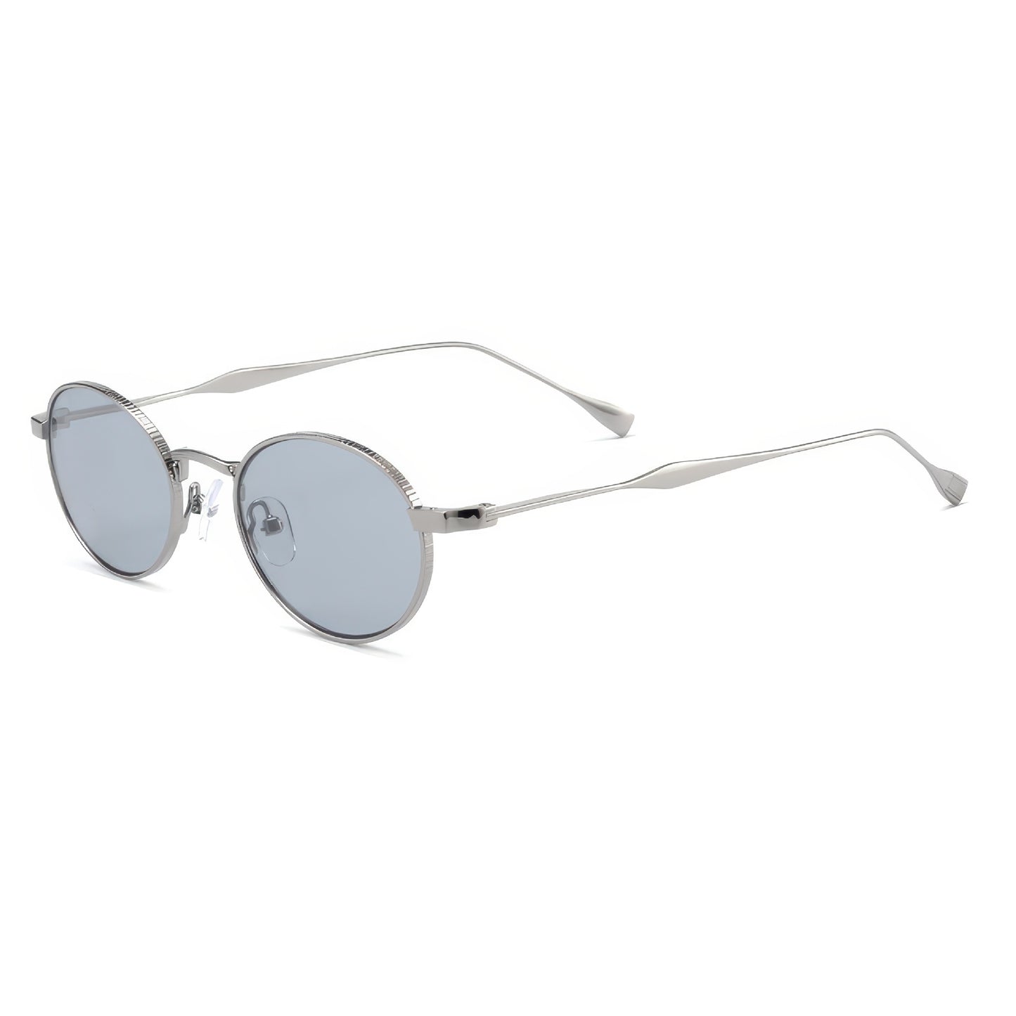 Damen modische Sonnenbrille mit hochwertigem Metallrahmen und runden Gläsern Brehn
