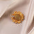 Elegante Sonnenblumenbrosche mit Kristallen Brehn