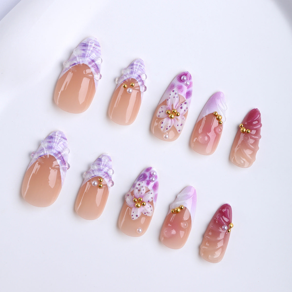Kunstvolle Nagelset Brehn