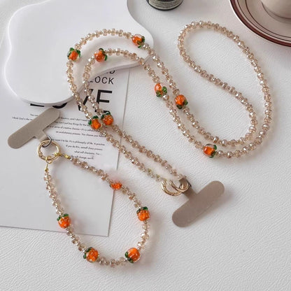 Elegante Perlen Charm Brillen Kette Brehn