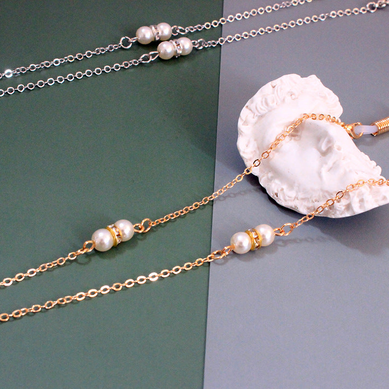 Elegante Perlenkette mit Verstellbarem Design Brehn