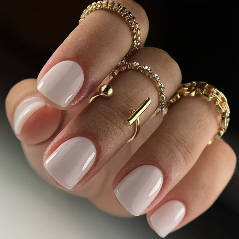 Elegante Glänzende Gel Press-On Nägel Brehn