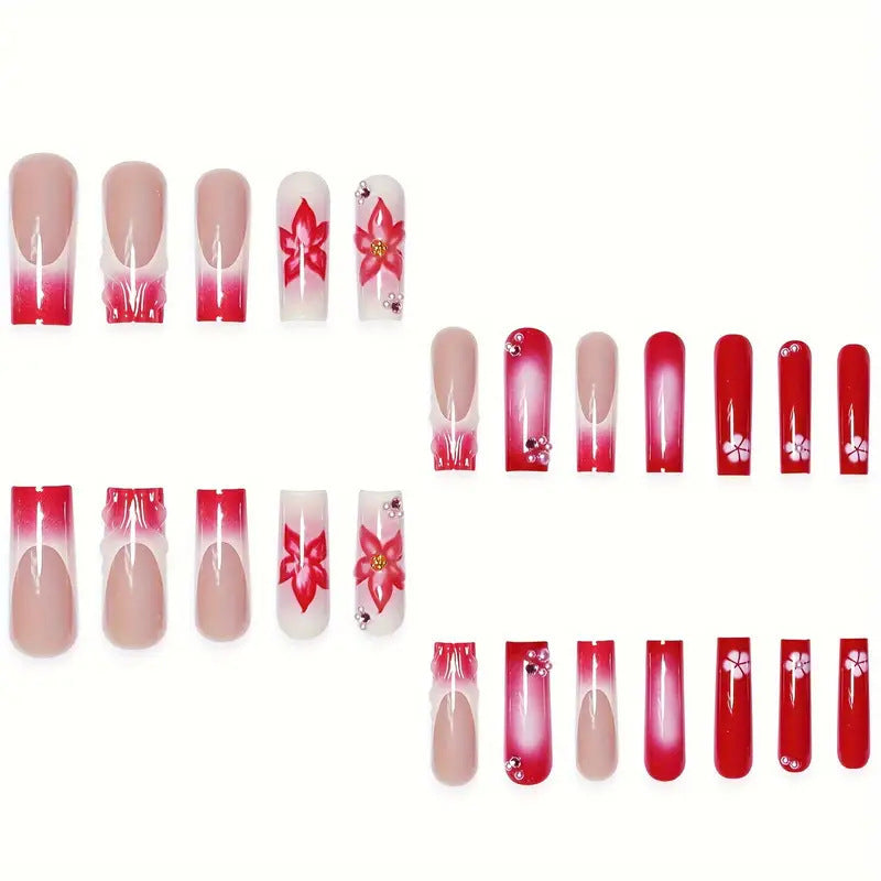 Florale Nagelkunstverlängerungen Brehn