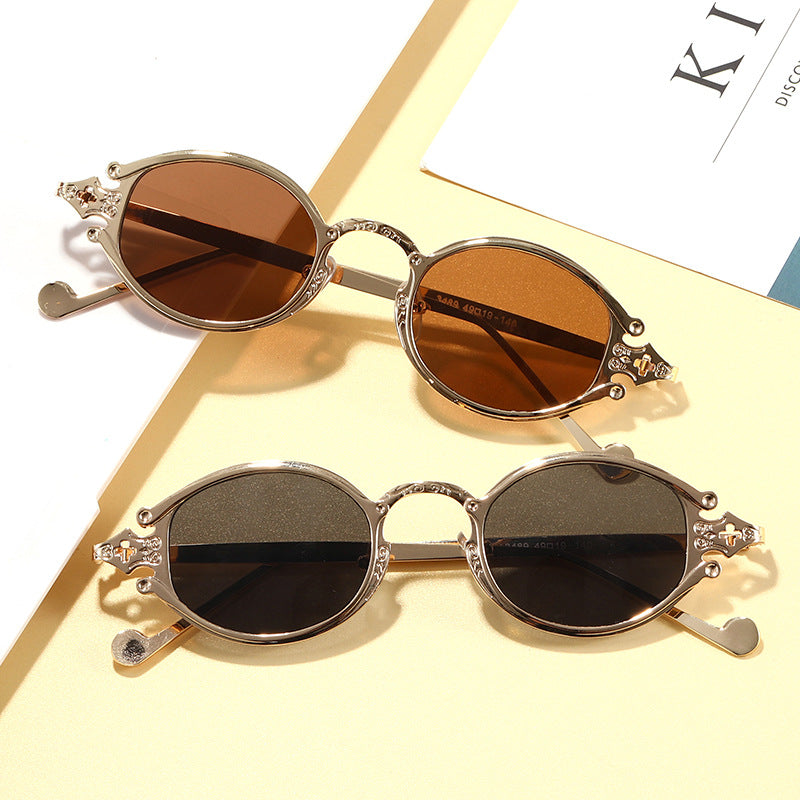 Modische Sonnenbrille mit Eleganter Geschwungener Fassung Brehn