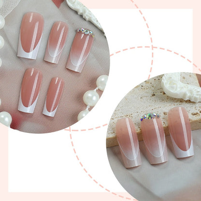 Kunstnagelset mit eleganten Farbverläufen und Glitzerdetails Brehn