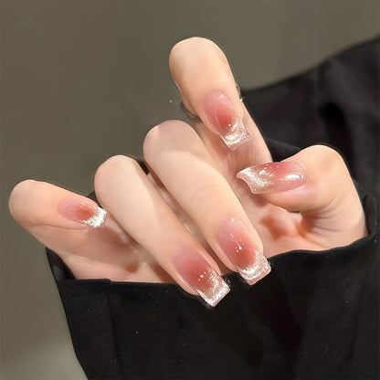 Kunstnagelset mit elegantem Glitter-Finish Brehn