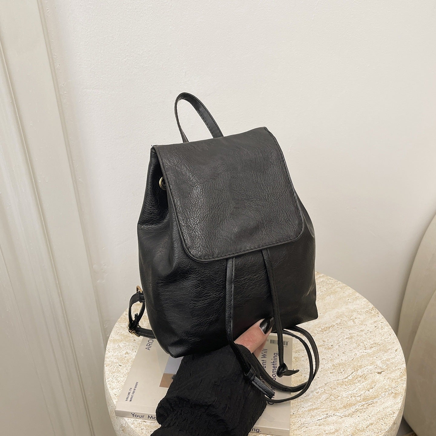 Süße katzenhafte Lederalternative-Rucksack Brehn