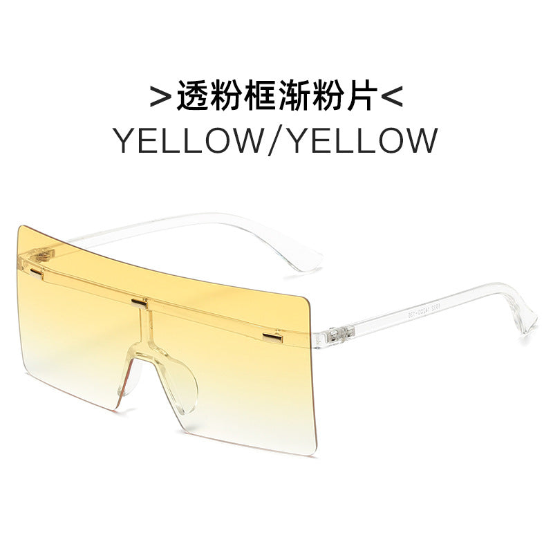 Damen futuristische Oversized-Sonnenbrille Brehn