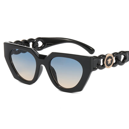 Damen modische Sonnenbrille mit extravagantem Design und luxuriösen Details Brehn