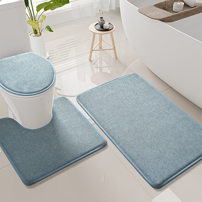 Strukturierte rutschfeste Toilettenteppichset