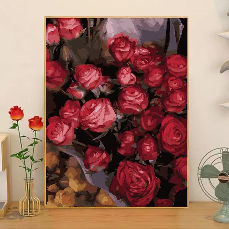 Florale Anordnung Leinwandkunst Brehn