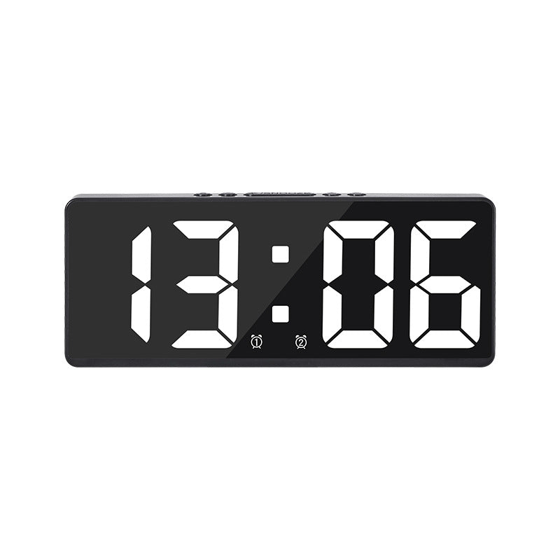 Digitaler LED-Wecker mit großem, hellblauem Display und Snooze-Funktion Brehn