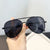 Moderne oversized rechteckige Sonnenbrille Brehn