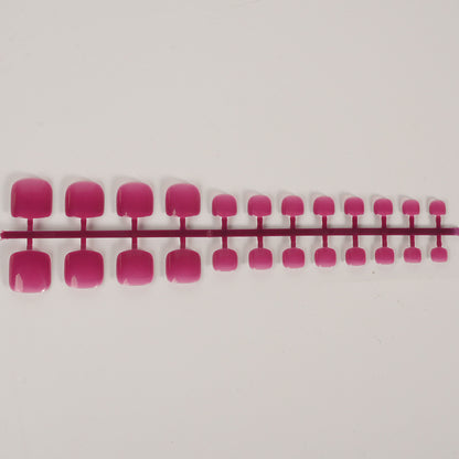 Glänzendes Quadratisches Press-On Nail Set Brehn 1790727059