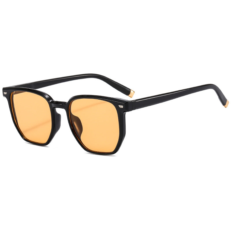 Damen modische transparente Sonnenbrille im eleganten Hexagon-Design Brehn