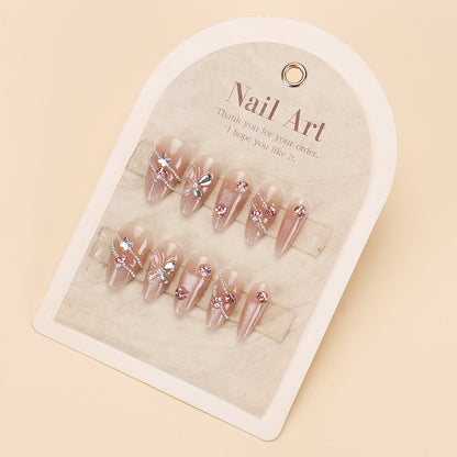Stylische Press-On-Nageltips mit Leopardendesign Brehn