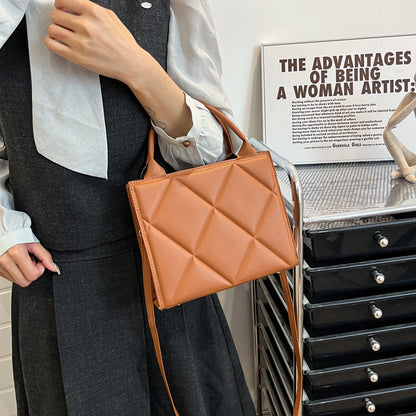 Gestepptes Leder Schulterhandtasche Brehn