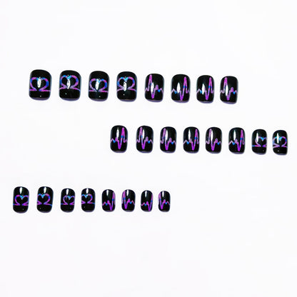 Heartbeat-Themen Nagelkunst Brehn