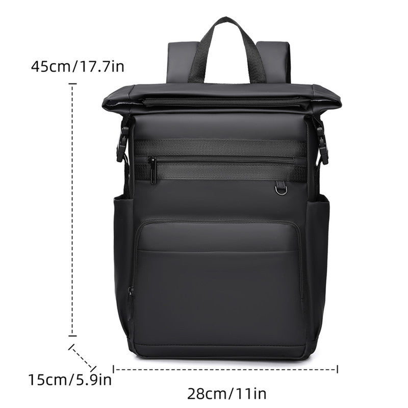 Roll-Top wasserdichte Laptop-Rucksack Brehn