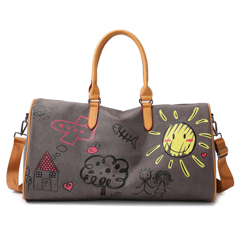 Künstlerische Canvas Reisetasche Brehn